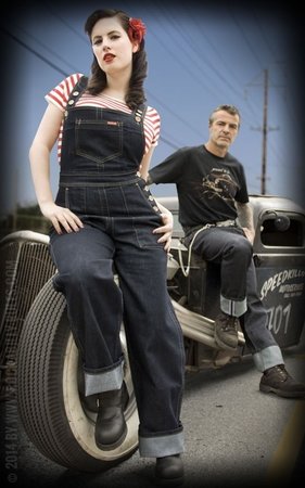 Ladies Denim Dungarees | Playsuit